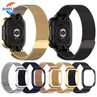 Ann สายนาฬิกาข้อมืออัจฉริยะ พร้อมกรอบโลหะ หลากสี อุปกรณ์เสริม สําหรับ Smartwatch Watch3