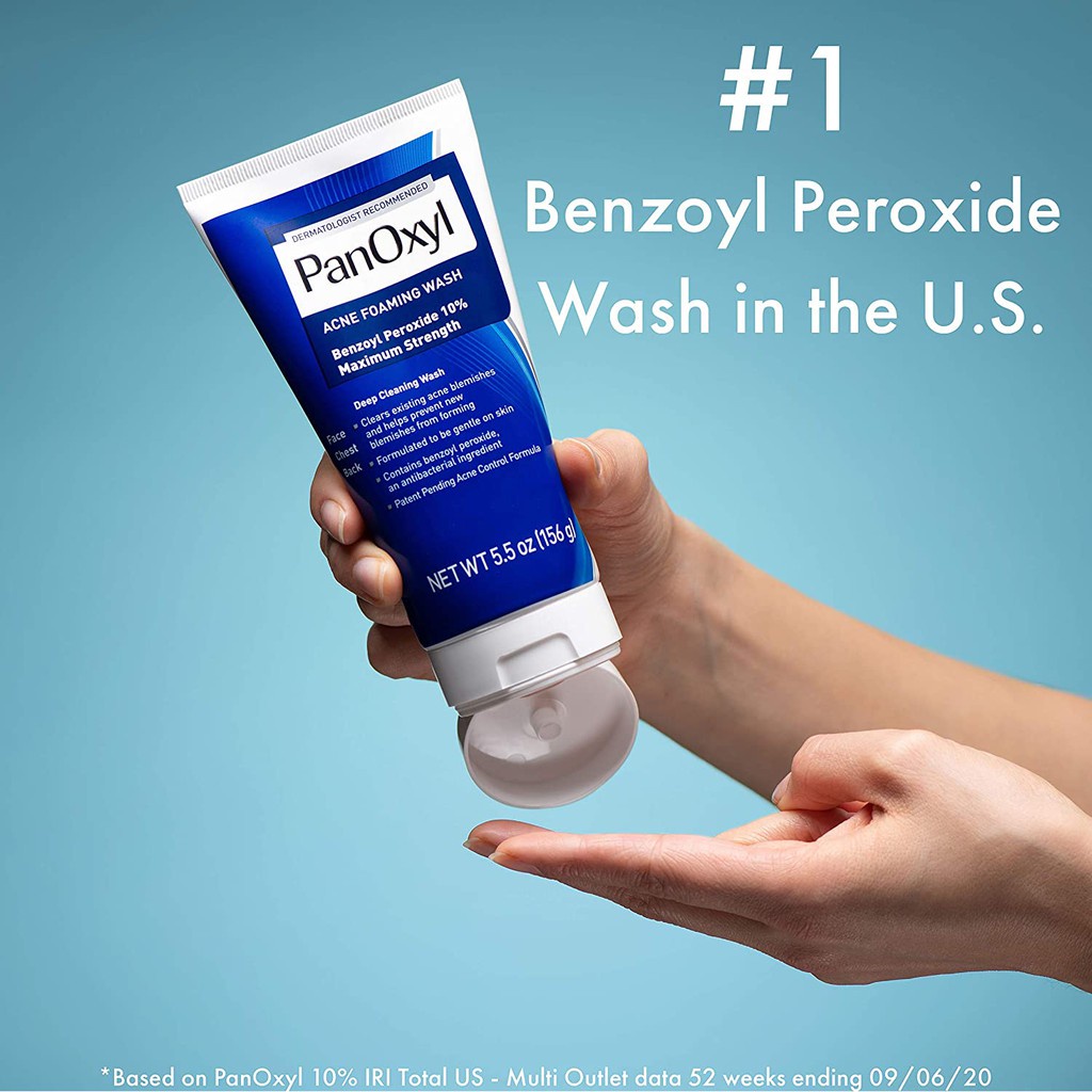 โฟมล้างหน้าลดสิว-foaming-wash-10-benzoyl-peroxide-maximum-strength-156g-panoxyl-ทำความสะอาดอย่างอ่อนโยน-ใช้ล้างหน้า