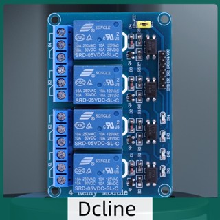 [Dcline.th] โมดูลรีเลย์ 5V 12V 4 ช่อง พร้อมบอร์ดขยายรีเลย์ออปโต้คัปเปลอร์ สําหรับ Arduino