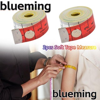 Blueming2 เทปวัด แบบนิ่ม แบบพกพา พร้อมสแน็ป สําหรับช่างตัดเสื้อ 2 ชิ้น