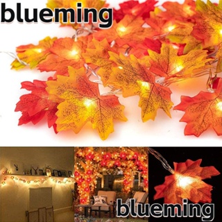 Blueming2 สายไฟหิ่งห้อย LED รูปใบไม้ สําหรับตกแต่งปาร์ตี้ฮาโลวีน คริสต์มาส