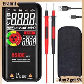 Eralml Bside-s20 Emf มัลติมิเตอร์ดิจิทัล ตรวจจับรังสี 9999 Ac/dc โวลต์มิเตอร์ ทดสอบโอห์มมิเตอร์