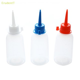 [ErudentT] ขวดบีบพลาสติกใส ขนาด 100 มล. พร้อมฝาปิด [ใหม่]