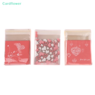 &lt;Cardflower&gt; ถุงกระดาษแก้วพลาสติกใส OPP มีกาวในตัว สําหรับงานแต่งงาน งานวันเกิด 100 ชิ้น