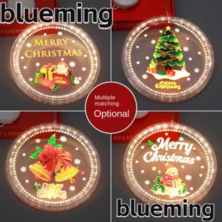 Blueming2 โคมไฟแขวน LED รูปสโนว์แมน ทรงกลม สําหรับตกแต่งต้นคริสต์มาส