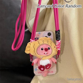 สายคล้องโทรศัพท์มือถือ กันตก ลายการ์ตูน Little Beaver สีชมพู ถอดออกได้ 19 แบบ