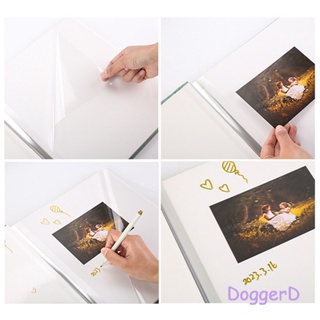 Doggerd สมุดอัลบั้มรูปภาพ ผ้าลินิน 20 แผ่น พร้อมปากกา DIY สําหรับครบรอบ วันแต่งงาน ครอบครัว เด็ก