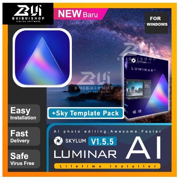 Luminar Neo 2023 l Luminar AI Luminar 4.+ Sky Template Pack l Latest