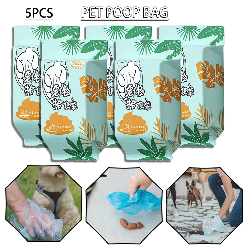New Pet Dog Poo Bags Portable Waste Bag Refill Rolls for Dogs Leak