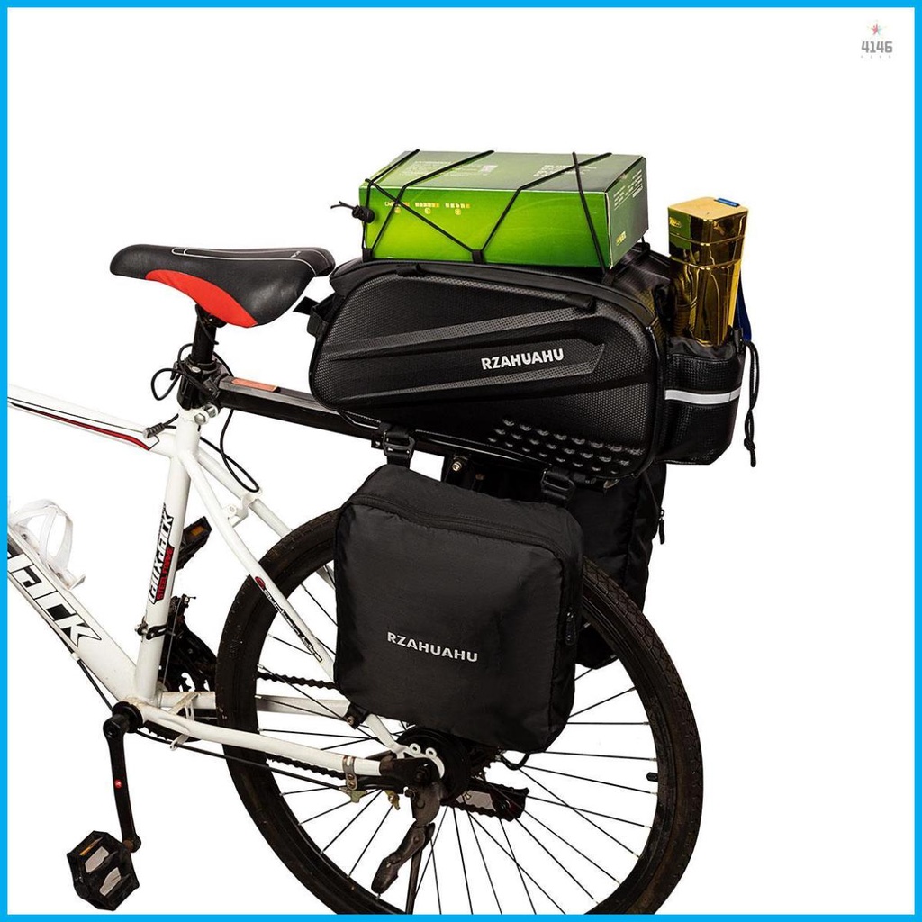 Lixada Waterproof Bike Rack Bag Trunk Bag Bicycle Rear Seat Bag with