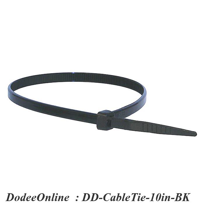 cabletie-10in-bk-เคเบิ้ลไทร์-ยาว-10-นิ้ว-สายรัดไนล่อน-dd