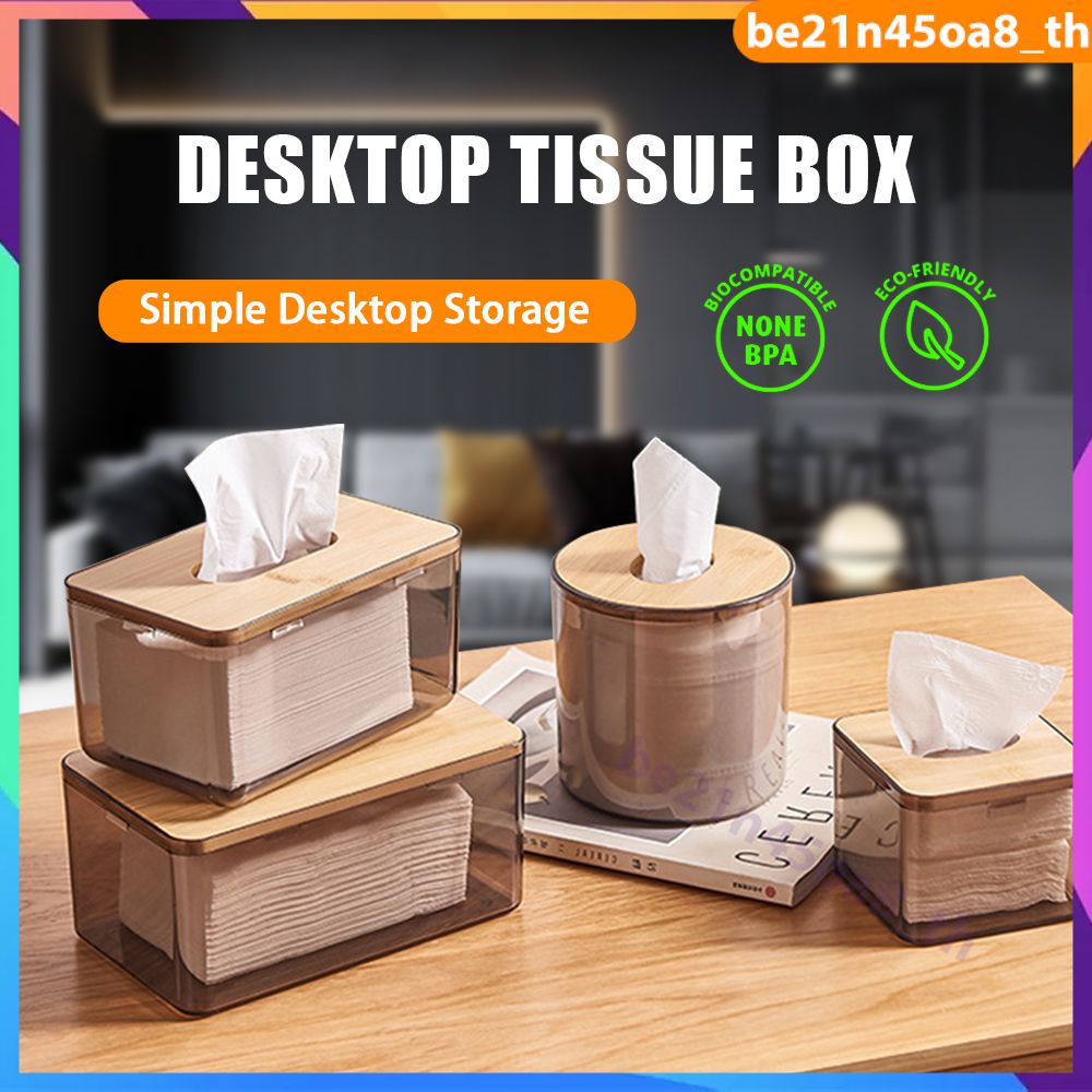 minimalist-clear-tissue-box-พร้อมฝาไม้ไผ่เครื่องเป่าผิวหน้าแผ่น-organizer-เคาน์เตอร์ห้องน้ำผู้ถือผ้าเช็ดปาก