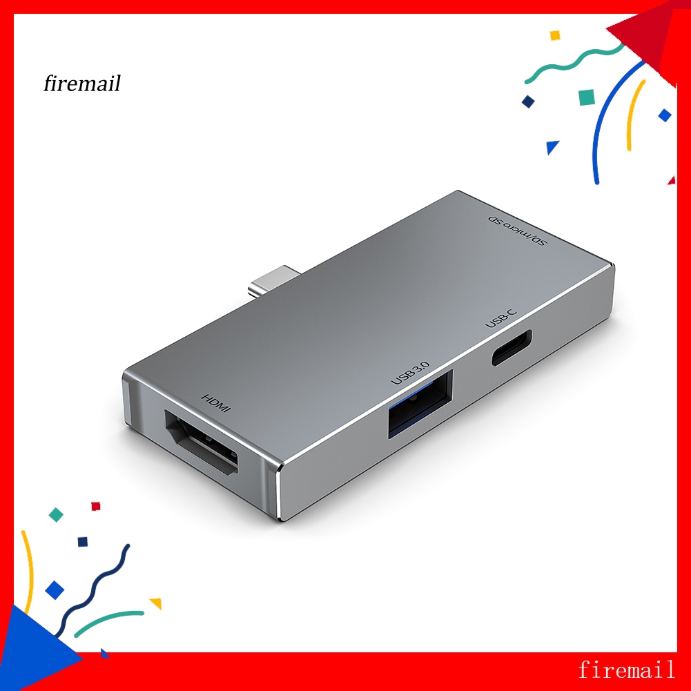 [FM] 5 in 1 อะแดปเตอร์แปลง USB-C USB 30 HMDI PD TF การ์ดรีดเดอร์ ...