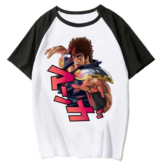 เสื้อยืด พิมพ์ลาย Kenshiro สไตล์ญี่ปุ่น ฮาราจูกุ ตลก เหมาะกับฤดูร้อน สําหรับผู้หญิง