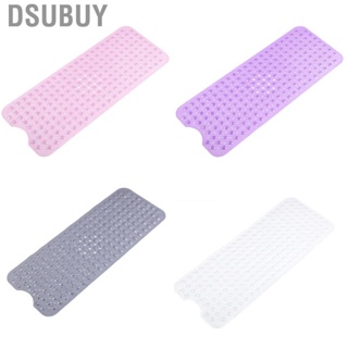 Dsubuy Bathroom Shower Mat 40x100cm PVC Skid Resistant Long Strip Mats with Suction Cups for Home