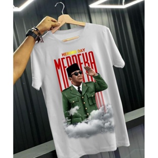 เสื้อเลือกตั้ง เสื้อยืด พิมพ์ลาย Soekarno MERDEKA INDONESIA DISTRO สําหรับผู้ชาย