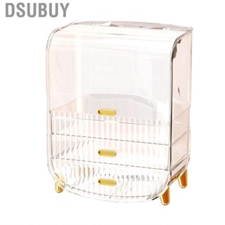 Dsubuy Makeup Organizer  Beautiful Holder Transparent Dustproof for Cosmetics Supplies