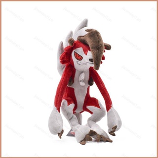 23 ตุ๊กตาโปเกม่อน Lycanroc ของขวัญสําหรับเด็ก ตกแต่งบ้าน กลางคืน สีแดง Lycanroc ยัดไส้ ของเล่นสําหรับเด็ก เกมคอลเลกชัน