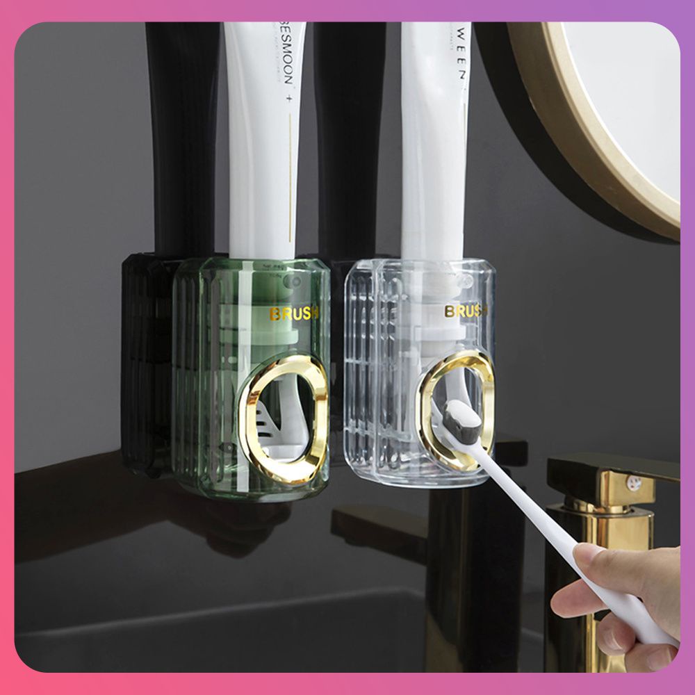 creative-ติดผนังเครื่องบีบยาสีฟันอัตโนมัติ-light-luxury-ที่วางยาสีฟันชั้นเก็บเครื่องจ่ายยาสีฟันบ้าน-ห้องอาบน้ำ-ยาสีฟัน-เครื่องมือ-cod
