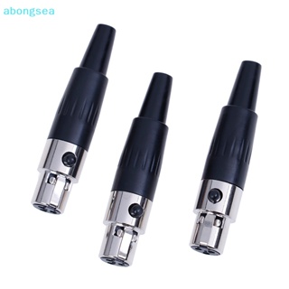 Abongsea อะแดปเตอร์ไมโครโฟน ปลั๊กตัวเมีย 3pin TA3F XLR 1 ชิ้น