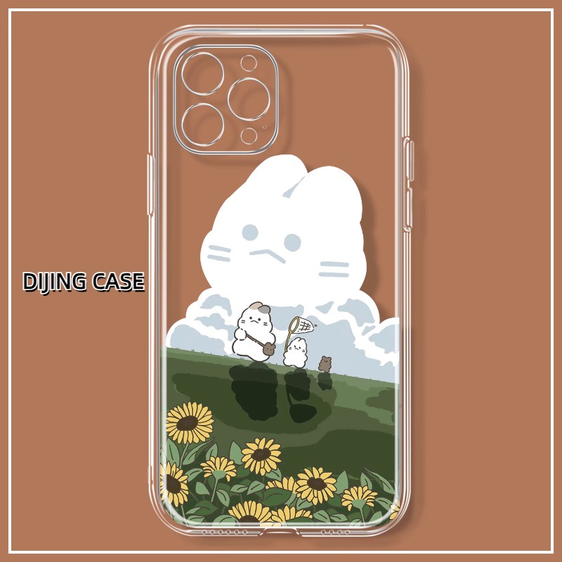 เคสโทรศัพท์มือถือแบบใส-ลายการ์ตูนหมีทัวร์-ฤดูใบไม้ผลิ-สําหรับ-iphone-14promax-13pro-11pro-12mini-8plus7-6s-xr-xsmax