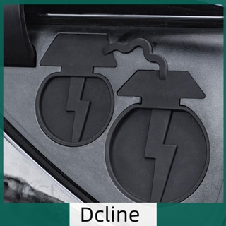 [Dcline.th] ฝาครอบพอร์ตชาร์จ ซิลิโคน กันฝุ่น สําหรับ Tesla Model 3 Y