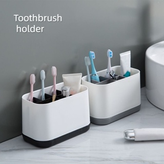 กล่องเก็บแปรงสีฟัน ยาสีฟัน อเนกประสงค์ แบบเรียบง่าย สําหรับห้องน้ํา