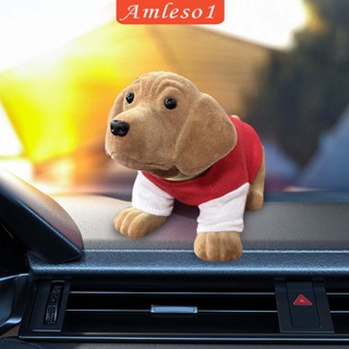 [Amleso1] แดชบอร์ด รูปสุนัขน่ารัก สําหรับรถยนต์ รถบรรทุก