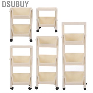 Dsubuy Compact Rolling Storage Organizer  Mobile Utility Cart PP 360 Degree Rotatable for Home