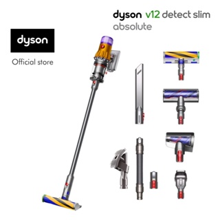 Dyson V12 Detect Slim Absolute (Iron/Nickel) เครื่องดูดฝุ่นไร้สาย ไดสัน และ Pet grooming kit