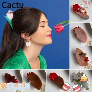 Cactu กิ๊บติดผม สีหวาน สําหรับผู้หญิง