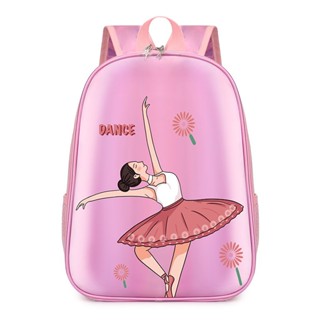 พร้อมส่ง กระเป๋าเป้สะพายหลัง น้ําหนักเบาพิเศษ ลายเจ้าหญิงเต้นบัลเล่ต์ สีชมพู แฟชั่นทันสมัย สําหรับเด็ก