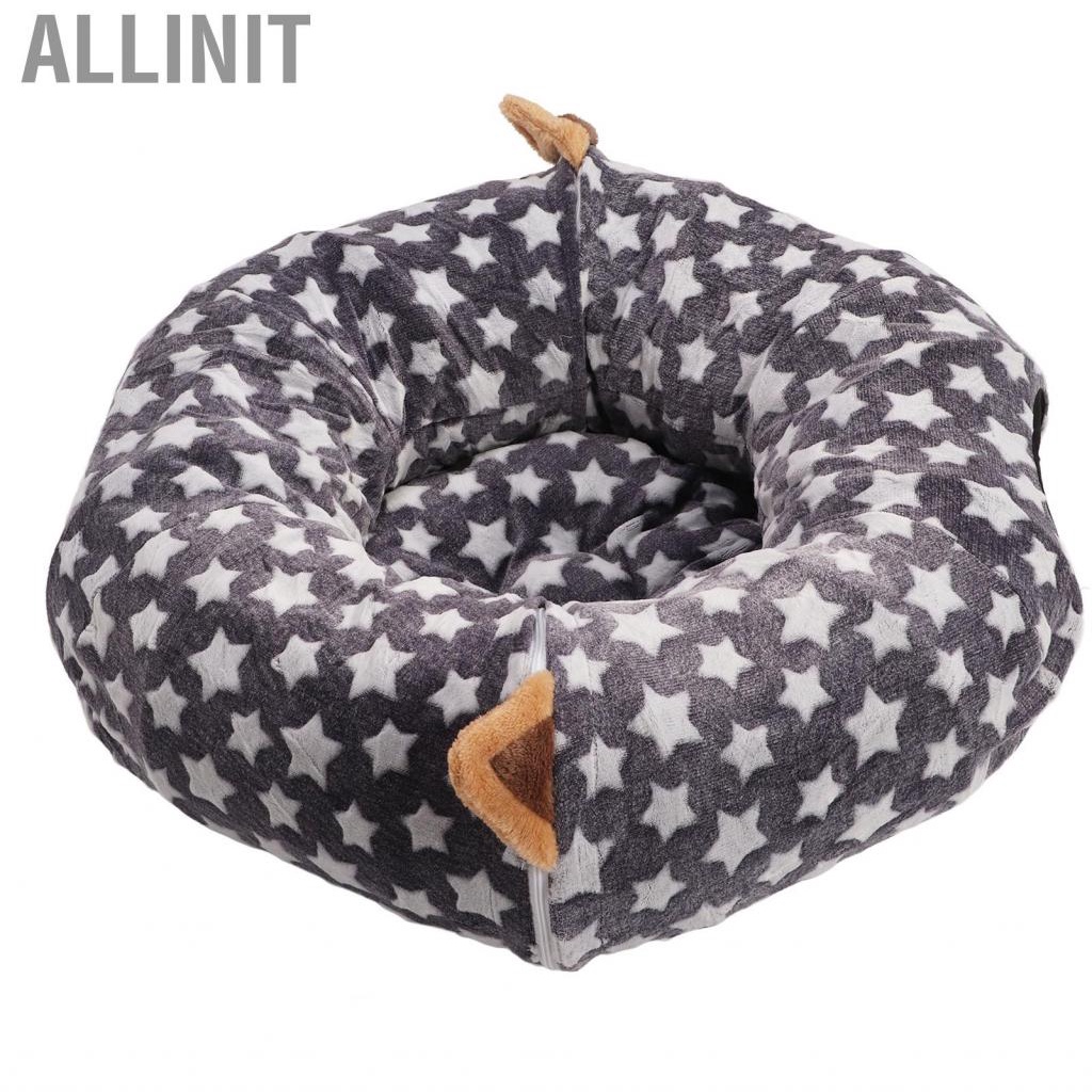 allinit-dog-tunnel-bed-fluffy-ball-tube-long-crinkle-collapsible-for-pet-toys