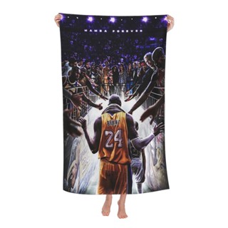 Kobe Bryant ผ้าขนหนูอาบน้ํา ขนาดใหญ่ 80*130 ซม. เป็นมิตรกับผิว เหมาะกับชายหาดกลางแจ้ง สําหรับผู้ชาย และผู้หญิง