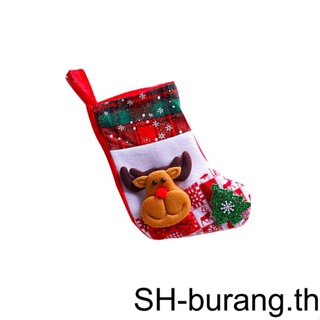 【Buran】ถุงขนม ลายซานตาคลอส สโนว์แมน กวาง คริสต์มาส น่ารัก ของขวัญสําหรับเด็ก 1 2 3 5