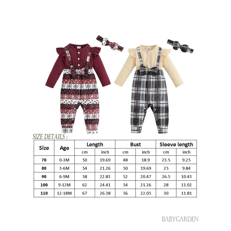 baga-0-18-เดือน-ชุดจั๊มสูท-ลายสก๊อต-แขนยาว-สีพื้น-แต่งระบาย-เกล็ดหิมะ-พร้อมที่คาดผม-สําหรับเด็กผู้หญิง