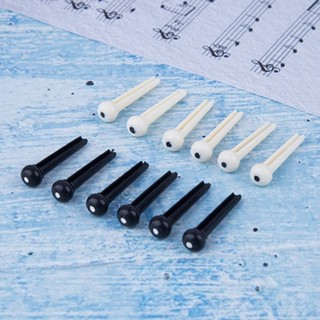 New Arrival~Guitar Bridge Pins Martin/Taylor Ukulele Black/White Bridge Pins Molded