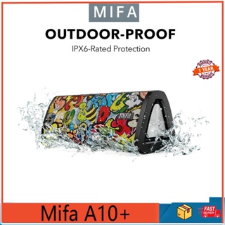 Mifa A10 A10+ ลําโพงสเตอริโอไร้สาย บลูทูธ 5.0 เสียงเบส 3D กันน้ํา กันฝุ่น เล่นได้ 24 ชั่วโมง มีไมค์ในตัว การ์ด SD