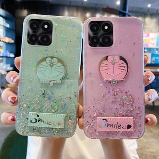 เคสโทรศัพท์มือถือแบบนิ่ม ใส ลายโดราเอมอน ท้องฟ้ากลางคืน สําหรับ Honor X6A X6 X8A X8 X6S X6 X8 X8A X6A