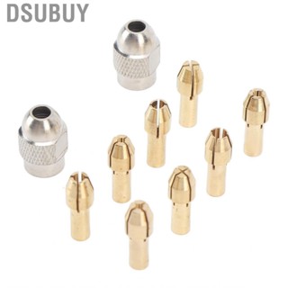 Dsubuy 10PCS Drill Chuck Collet Set Brass Electric Keyless Bit