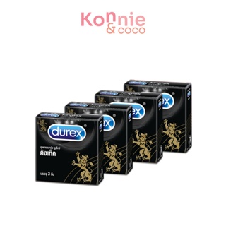 [แพ็คสี่] Durex Kingtex Condom 49mm [3pcs x 4 boxes] ถุงยางอนามัยชนิดผิวเรียบสุดคลาสสิค ขนาดมาตรฐาน 49มม..