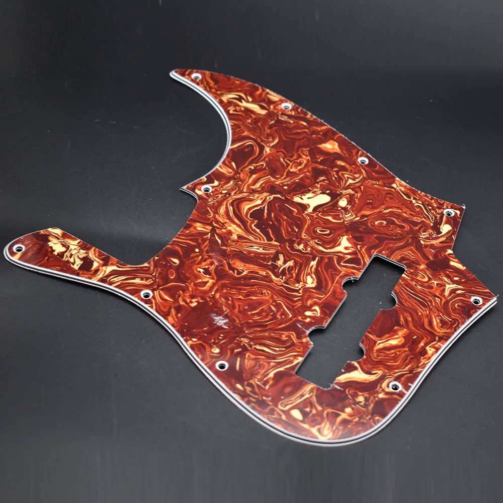10 หลุมหลายสีแจ๊ส 4 สาย JB Bass กีตาร์ Pickguard 4 String 3Ply PVC ...