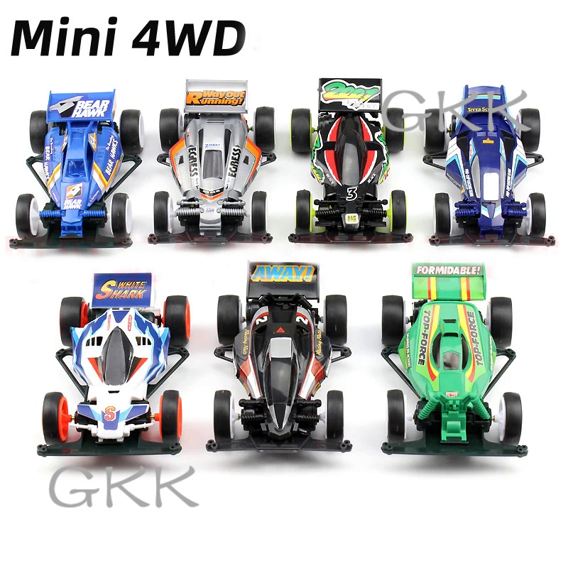 GK 1Box 1/32 Scale RUIZE MINI 4WD Car Model Big Wheel Racing Avatar/Big ...