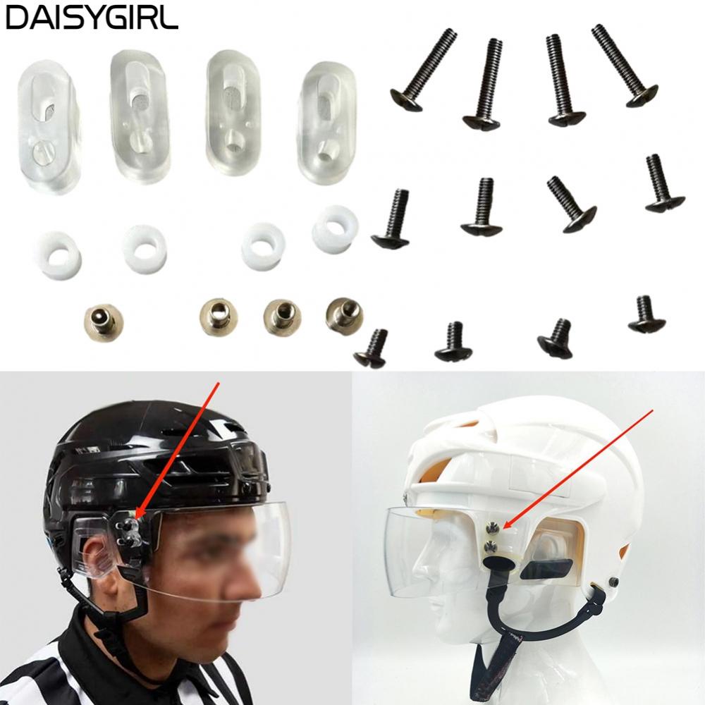 【DAISYG】Ice Hockey Helmet Visor Fastener Repair Kit Durable Metal and