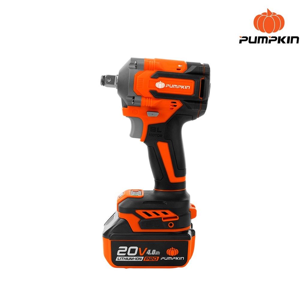 PUMPKIN รุ่น INF-12IWBL/50262 แรงบิด 450 N.m บล็อกไฟฟ้าไร้สาย INFINITY POWER 20V บล็อกกระแทกไร้สาย ไร้แปรงถ่าน 20V 1/2 นิ้ว Li-ion รุ่น INF-12IWBL/50262