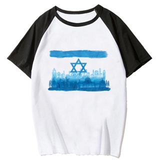 เสื้อยืด พิมพ์ลายการ์ตูน Israel Y2K สไตล์สตรีท สําหรับผู้หญิง