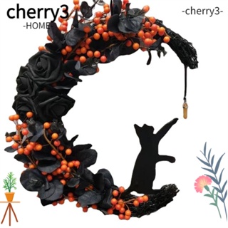 Cherry3 พวงหรีดคริสตัล รูปดอกกุหลาบ สไตล์โกธิค สําหรับตกแต่งบ้าน ฮาโลวีน