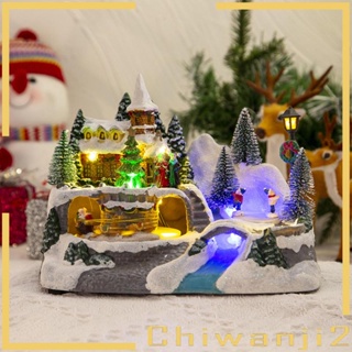 [Chiwanji2] รูปปั้นตุ๊กตาหิมะเรซิ่น สําหรับตกแต่งบ้านตุ๊กตา วันคริสต์มาส