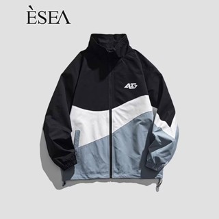 Esea เสื้อแจ็กเก็ต คอปกตั้ง ไฮเอนด์ แฟชั่นฤดูใบไม้ผลิ และฤดูใบไม้ร่วง สไตล์ยุโรป และอเมริกา สําหรับผู้ชาย