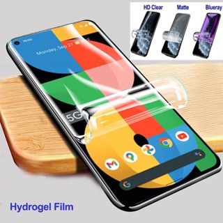 ฟิล์มไฮโดรเจลนิ่ม กันรอยหน้าจอ HD ใส กันแสงสีฟ้า สําหรับ Google Pixel 7A 6A 5A 4A 5G Pixel 6 7 Pro 4 XL 3A XL 3 XL 3XL 3AXL 4XL